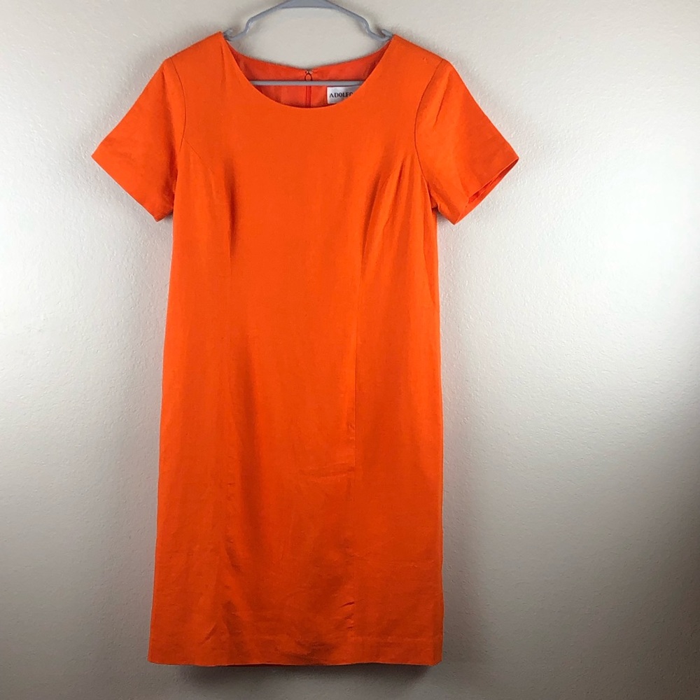 Vintage Orange Sheath Dress
